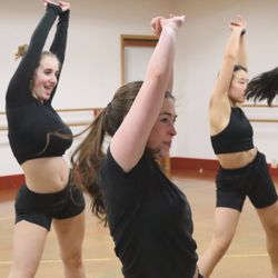 Backstage Dance Studio - Competitive dancers performing their jazz routine.