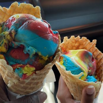 Cold Front - Superman Double Scoop Waffle-cone - Coffee & Tea Near Me - Saint Paul, Minnesota