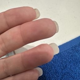 Look how uneven the lengths of my nails are!! This is after they were completely finished!
