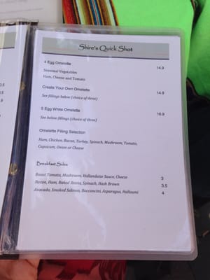 Menu photo 2 Shire's Quick Shot Kirrawee, NSW Menu photo 2 Shire's Quick Shot Kirrawee, NSW