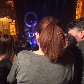 Cafe at Apollo - What my view would've been - thank goodness my boyfriend is taller and offered to switch his aisle seat with me - Music Venues Near Me - New York, New York