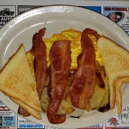 Two Fresh County Eggs with Bacon.