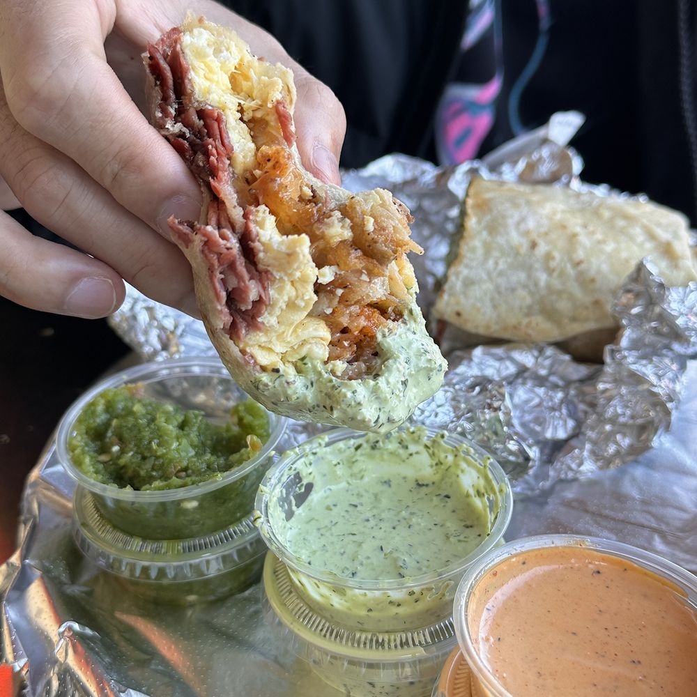 Bread & Breakfast - Burbank - Give me all the sauces (but cilantro crema was the best) - Breakfast & Brunch Near Me - Burbank, California Bread & Breakfast - Burbank - Give me all the sauces (but cilantro crema was the best) - Breakfast & Brunch Near Me - Burbank, California