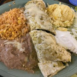 Veggie burrito lunch special.  I got a lil carried away cutting up the burrito I almost forgot to capture my photo.