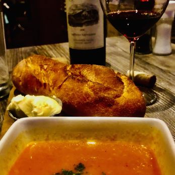 The 3rd Corner - Roasted red bell pepper soup - Wine Bars Near Me - San Diego, California