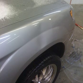 DentStar Services - 08 Subaru X Large bodyline Dent Before - Body Shops Near Me - North Vancouver, British Columbia