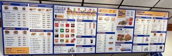Menu photo 1 Baker's Drive-Thru Ontario, CA