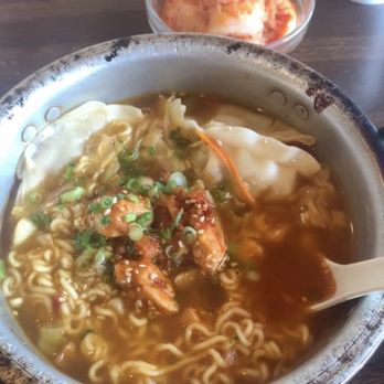 Sakura - Ramen special spicy with chicken, dumplings, and kimchi! YUM - Japanese Near Me - Englewood, Colorado