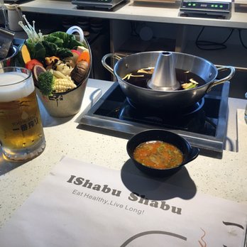 IShabu Shabu - This was my setup with the dipping sauce, it cools the food on the way to the rice and your mouth - Hot Pot Near Me - Redondo Beach, California IShabu Shabu - This was my setup with the dipping sauce, it cools the food on the way to the rice and your mouth - Hot Pot Near Me - Redondo Beach, California