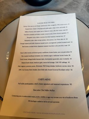 Menu photo 7 Songbird Parlour Glen Ellen, CA
