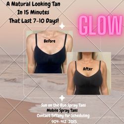 Sun On The Run Spray Tans - Before & After