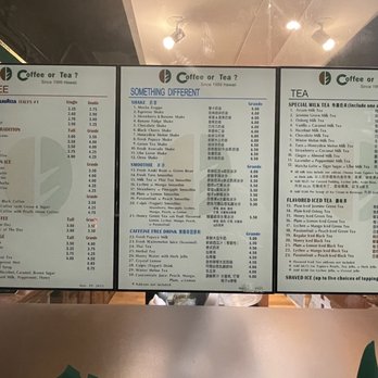 Coffee or Tea? - menu - Coffee & Tea Near Me - Honolulu, Hawaii