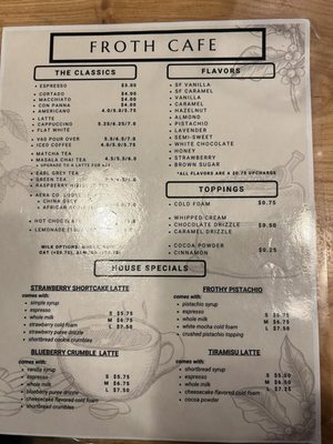 Menu photo 2 Froth Cafe New Britain, CT