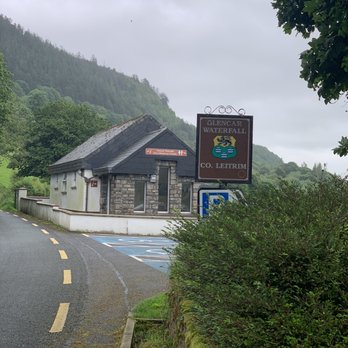 Glencar Waterfall - Parking area adjacent from the coffee shack and toilets are provided - Landmarks & Historical Buildings Near Me