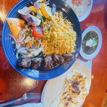Sayad Mediterranean Kitchen - Lamb Kebab Skewer Lunch, everything is perfect - Mediterranean Near Me - Houston, Texas Sayad Mediterranean Kitchen - Lamb Kebab Skewer Lunch, everything is perfect - Mediterranean Near Me - Houston, Texas
