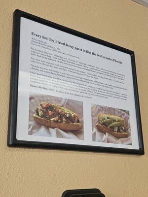 Menu photo 1 Jimmy's Hot Dogs Phoenix, AZ Menu photo 1 Jimmy's Hot Dogs Phoenix, AZ