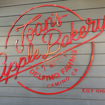 JOAN'S APPLE BAKERY - a sign on the side of a building - Bakeries Near Me - Camino, California JOAN'S APPLE BAKERY - a sign on the side of a building - Bakeries Near Me - Camino, California