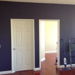 Loft accent wall (Dunn Edwards Roman purple) Loft accent wall (Dunn Edwards Roman purple)