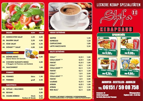 Menu photo 2 Shifa 2 Darmstadt, HE
