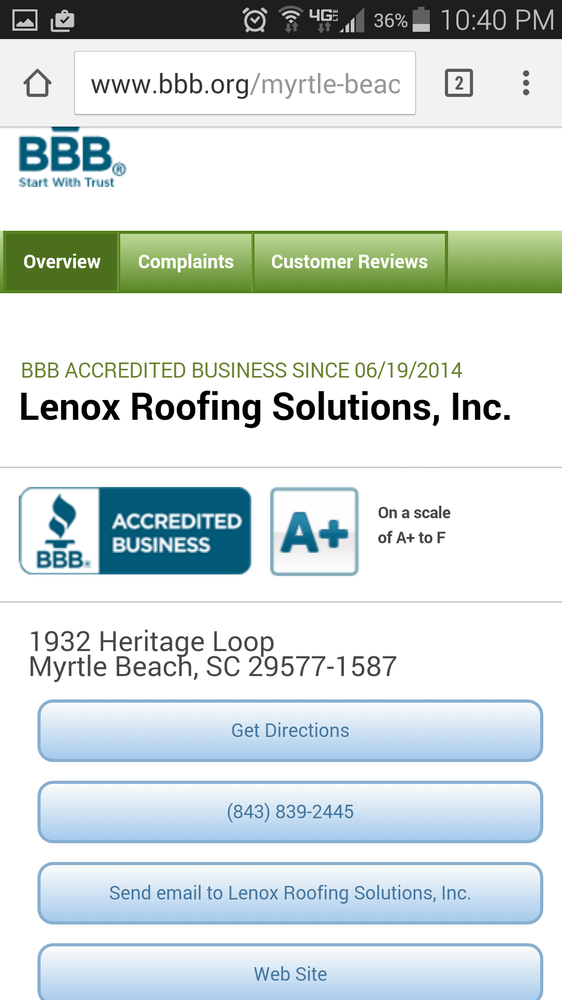 Slide of Lenox Roofing Solutions