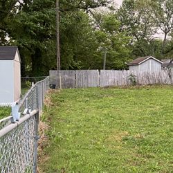 MoveAble Removing Service - After our services did the work. (Customer asked to keep lawn how it is and leave scrap, shed removed, and weeds gone)
