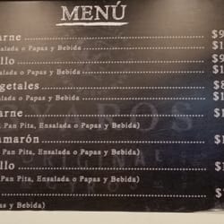 Apostolis Restaurant - Menu board