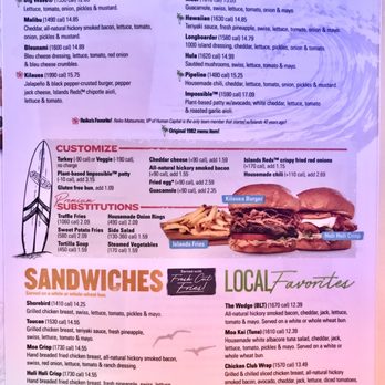 Islands Restaurant - Menu September 2022. - Burgers Near Me - Mission Viejo, California Islands Restaurant - Menu September 2022. - Burgers Near Me - Mission Viejo, California