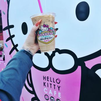Hello Kitty Cafe - Iced latte - Desserts Near Me - Las Vegas, Nevada Hello Kitty Cafe - Iced latte - Desserts Near Me - Las Vegas, Nevada