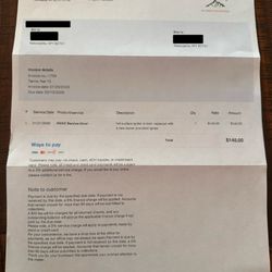 Black Hills Plumbing & Heating - Bill for 20 minutes of work and using my own ignitor.