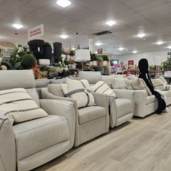 HomeGoods - Recliners and sofas.