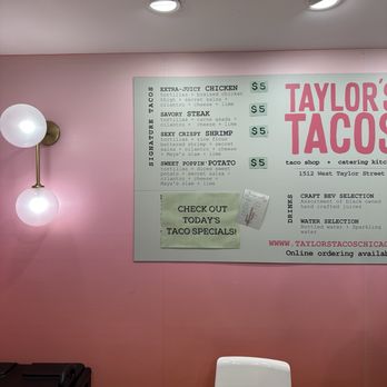 Taylor’s Tacos - Menu - Tacos Near Me - Chicago, Illinois