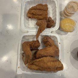 Most of the meal.
