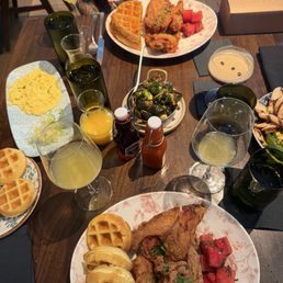 Chicken & Waffles Classic Buttermilk Biscuits Deviled Eggs Iceberg Wedge Salad