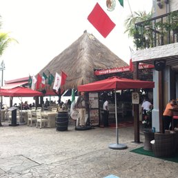 Outside the restaurant Outside the restaurant