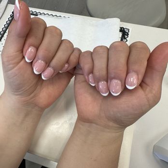 AO Nails - Convoy - Hard gel French manicure :) - Nail Salons Near Me - San Diego, California