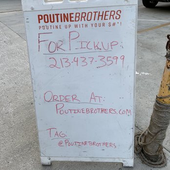 Poutine Brothers - Call this number when you arrive and they bring it out. - Poutineries Near Me Poutine Brothers - Call this number when you arrive and they bring it out. - Poutineries Near Me
