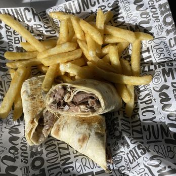 THE DOUGH SHOW - Orlando - Beef Shawarma Wrap - Mediterranean Near Me - Orlando, Florida THE DOUGH SHOW - Orlando - Beef Shawarma Wrap - Mediterranean Near Me - Orlando, Florida