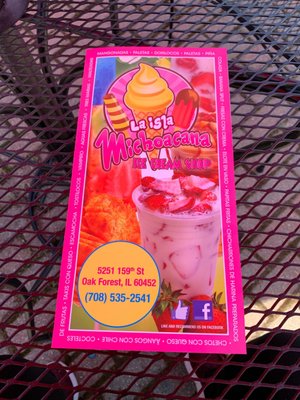 Menu photo 2 La Isla Michoacana Oak Forest, IL