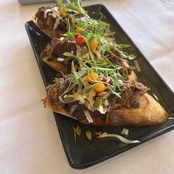 Creekside Grille Restaurant - Shirt Rib Mole Crostini - New American Near Me - Temecula, California