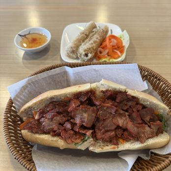 SaiGon Nho - Banh mi bbq pork and crispy net egg rolls - Vietnamese Near Me - Fairfield, California