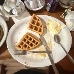 Golden waffle