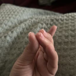 Cut finger from nails done by Tina