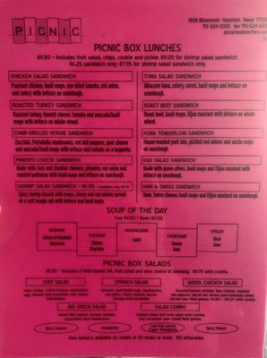 Menu photo 2 Picnic Houston, TX Menu photo 2 Picnic Houston, TX