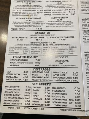 Menu photo 1 McDuff's Redlands, CA Menu photo 1 McDuff's Redlands, CA