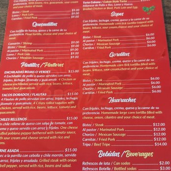 Taqueria Yuriria - Menu - Mexican Near Me - Paradise, Pennsylvania Taqueria Yuriria - Menu - Mexican Near Me - Paradise, Pennsylvania