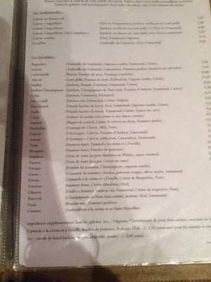 Menu photo 3 La Crêperie du Major Lyon, 69 Menu photo 3 La Crêperie du Major Lyon, 69