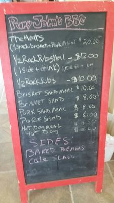Menu photo 8 Puny John's BBQ Tombstone, AZ