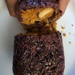 Purple rice roll with swordfish floss Purple rice roll with swordfish floss