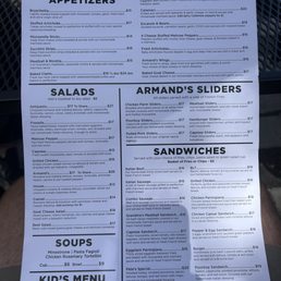 Updated menu May 2026