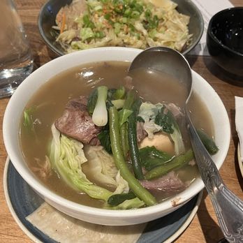 Avenida Restaurant - Beef Bulalo (Shank) Pancit Bihon Vegetarian - Filipino Near Me - San Mateo, California